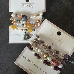 Myra Bag Stretchy Bracelet Set Nwt You Get Both Sets🥰